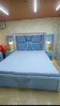 blue fome bed